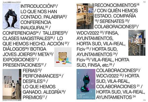 Índice Anuario EASD Valencia 2023