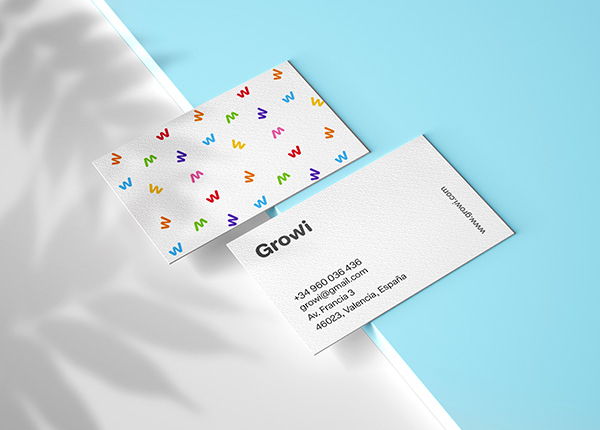 Tarjetas de visita identidad Growi