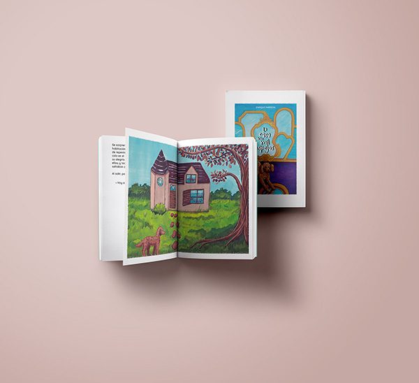 Mockup relato ilustrado "La casa de los mil espejos"