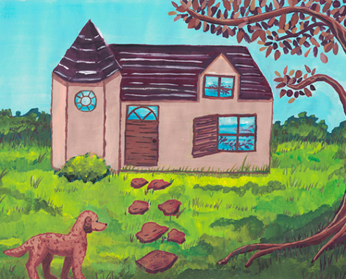 Arte final Relato ilustrado "La casa de los mil espejos"
