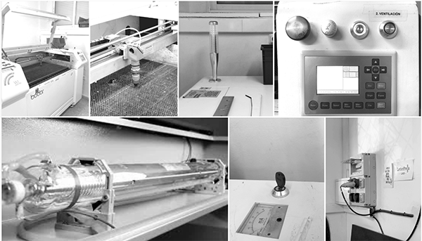 Partes de una máquina de corte láser